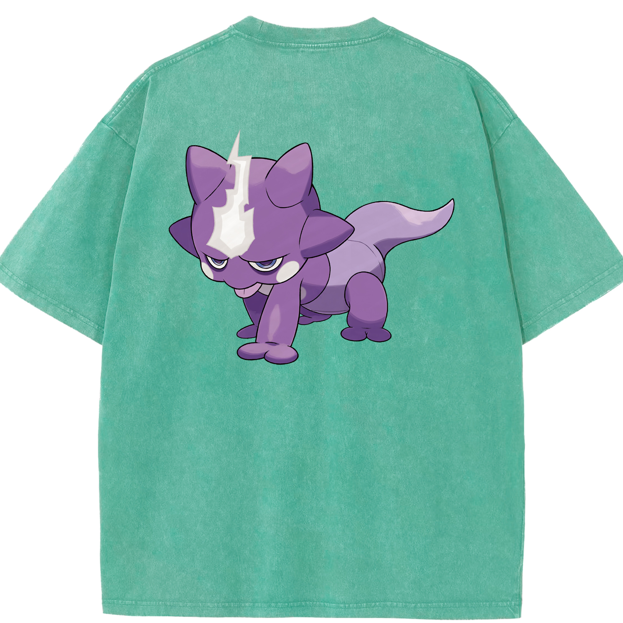 （画像用） ポケットモンスター Pokémon 綿100% ヴィンテージ風 半袖Tシャツ（背面プリント）